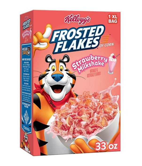 Kellogg's Frosted Flakes Cereal Strawberry Milkshake - 33oz/1pk