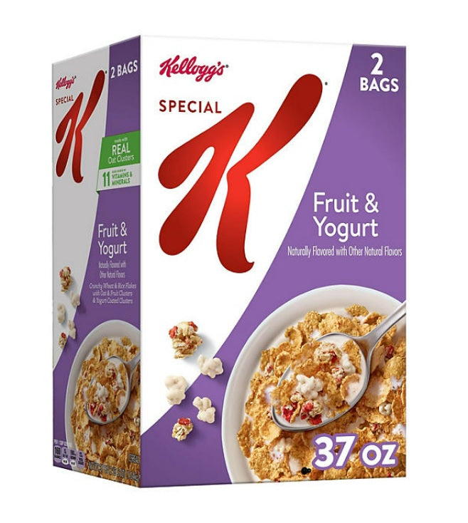 Kellogg's Special K Cereal Fruit and Yogurt - 37oz/2pk