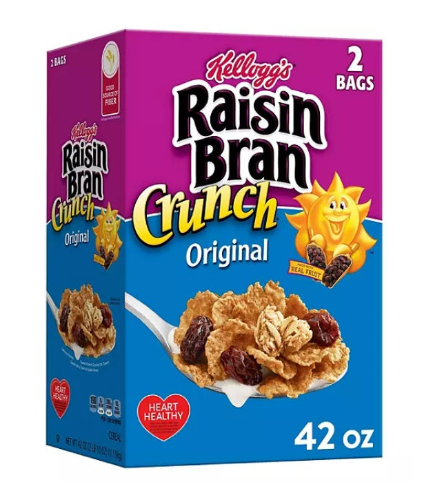 Kellogg's Raisin Bran Crunch Cereal - 42oz/2pk