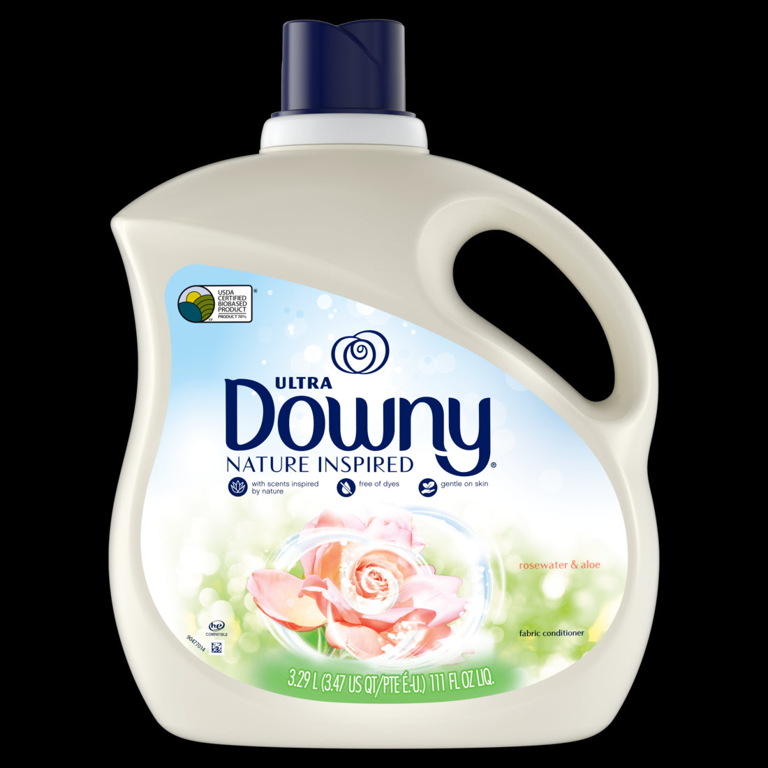 Downy Nature Blends Rosewater and Aloe Liquid Fabric Conditioner - 111oz/4pk