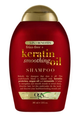 OGX Keratin Oil Strengthening & Smooth Shampoo Extra Strength -13oz/4pk