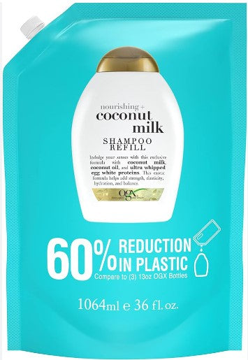 OGX Coconut Milk Nourishing Shampoo Refill -36oz/3pk