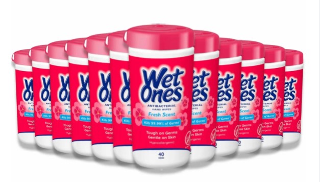 Wet Ones Fresh Antibacterial - 40ct/12pk