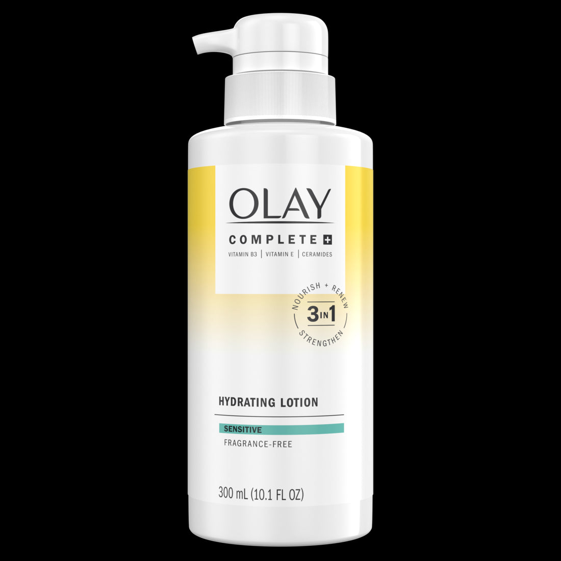 Olay Complete+ Hydrating Lotion Fragrance-Free 3-in-1 Nourishing Face Moisturizer for All Skin Types with Vitamin B3, Vitamin E, and Ceramides - 10.1oz/6pk