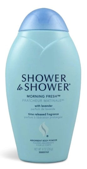 Shower to Shower Morning Fresh Absorbent Body Powder - 8oz/12pk