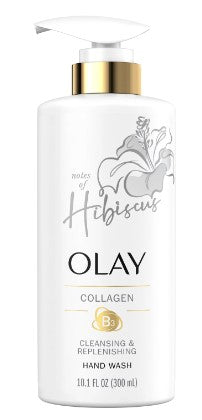 Olay Cleansing & Replenishing Hand Wash with Vitamin B3 + Collagen Hand Soap Pump- 10.1oz/4pk