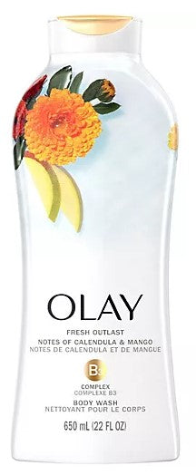 Olay Fresh Outlast Notes of Calendula & Mango Nectar Body Wash - 22oz/4pk