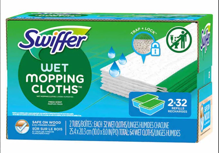 Swiffer Sweeper Wet Mopping Cloths - 32ct/2pk