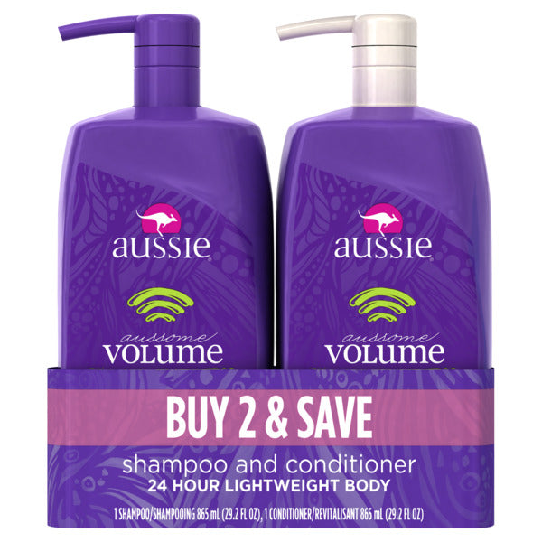 Aussie Aussome Volume SH/CN Dual Packs - 29.2oz/2x2pks