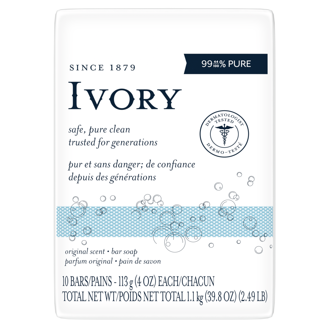Ivory Bar Original 10 bars - 4oz/8pk